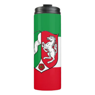 Flagge von Nordrhein-Westfalen Thermosbecher