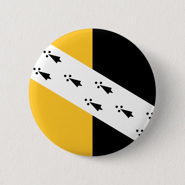 Flagge von Norfolk Pinback Button (Vorderseite)