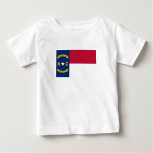 Flagge von North Carolina Baby T-shirt