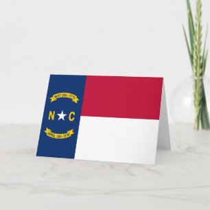 Flagge von North Carolinian, Flagge von North Caro Karte