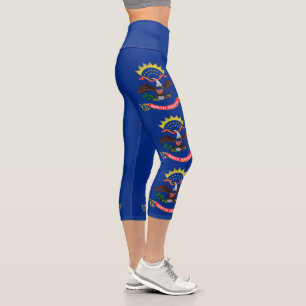 Flagge von North Dakota Capri Leggings