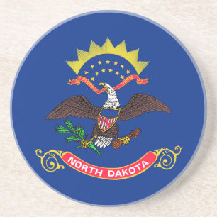 Flagge von North Dakota Getränkeuntersetzer