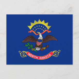 Flagge von North Dakota Postkarte