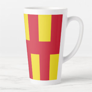 Flagge von Northumberland Latte-Mug Milchtasse