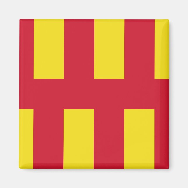 Flagge von Northumberland Magnet (Vorne)