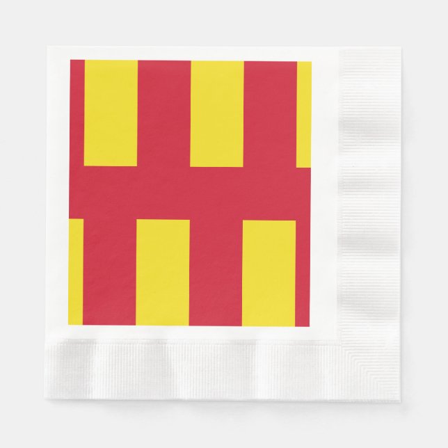 Flagge von Northumberland Napkins Serviette (Vorderseite)