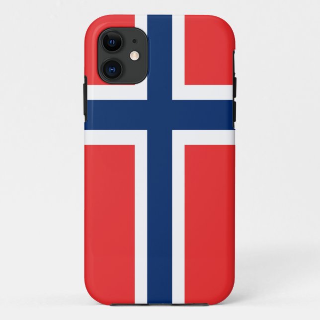 Flagge von Norwegen iPhone 5 Case-Mate ID™ Hülle (Rückseite)