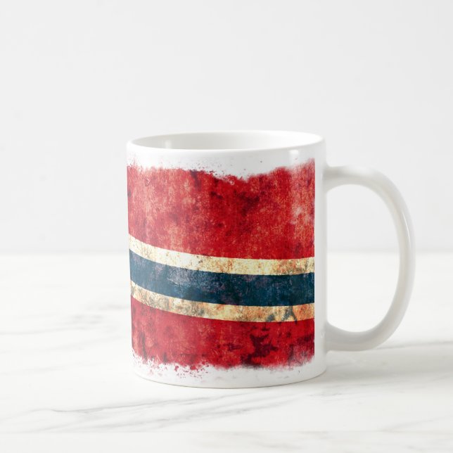 Flagge von Norwegen Kaffeetasse (Rechts)