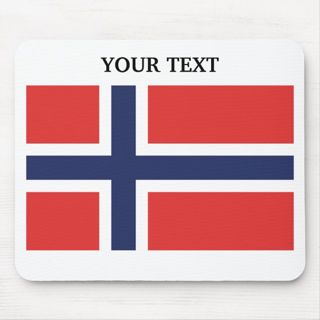 Flagge von Norwegen Mousepad (Vorne)