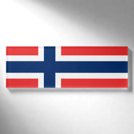 Flagge von Norwegen-Namensschild Namenschild