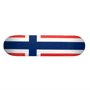Flagge von Norwegen Skateboard