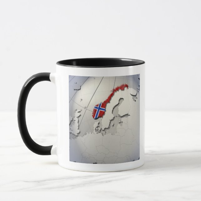 Flagge von Norwegen Tasse (Links)