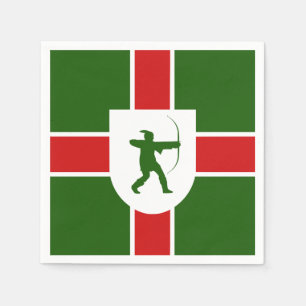 Flagge von Nottinghamshire Serviette