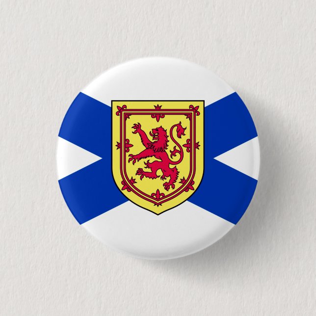 Flagge von Nova Scotia, Kanada Button (Vorderseite)
