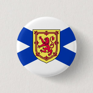 Flagge von Nova Scotia, Kanada Button