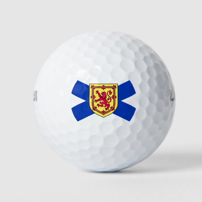 Flagge von Nova Scotia, Kanada Golfball (Vorderseite)