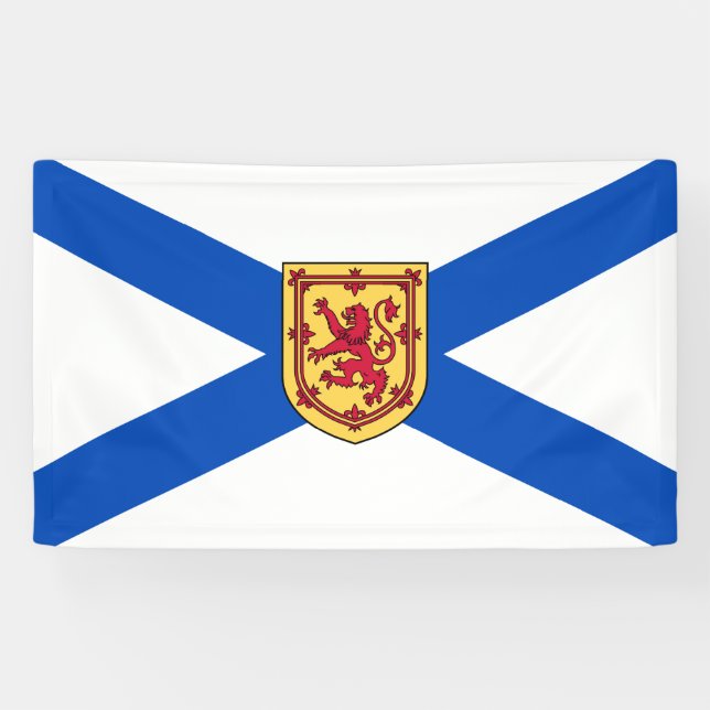 Flagge von Nova Scotia (kanadische Provinz) Banner (Horizontal)