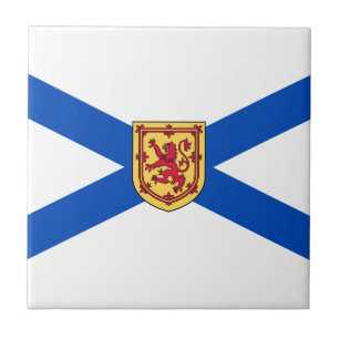 Flagge von Nova Scotia (kanadische Provinz) Fliese