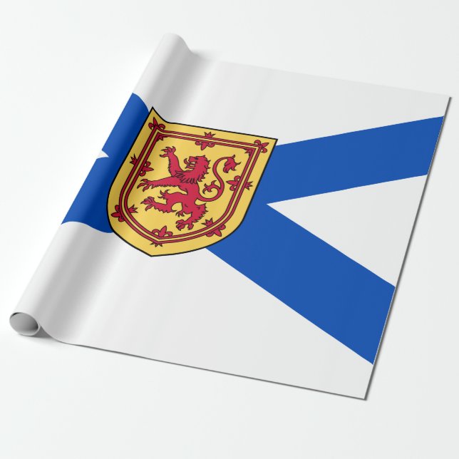 Flagge von Nova Scotia (kanadische Provinz) Geschenkpapier (Ungerollt)