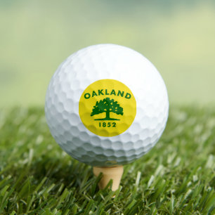 Flagge von Oakland, Kalifornien Golfball