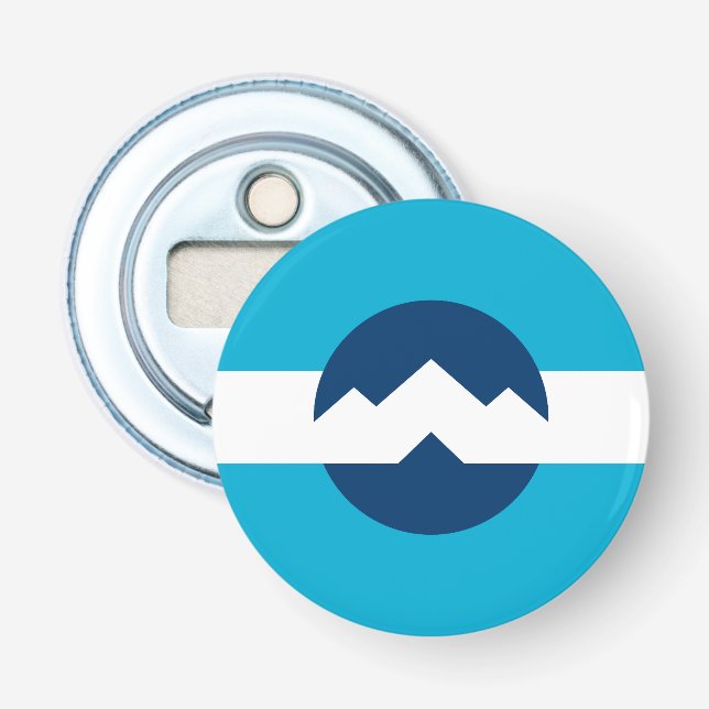 Flagge von Ogden, Utah Flaschenöffner (Vorderseite)