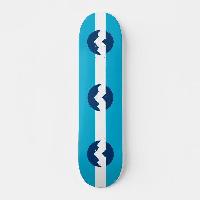 Flagge von Ogden, Utah Skateboard (Vorne)