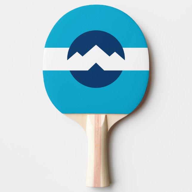 Flagge von Ogden, Utah Tischtennis Schläger (Vorderseite)