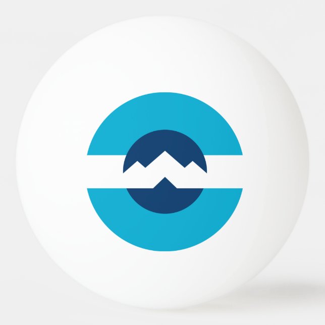 Flagge von Ogden, Utah Tischtennisball (Vorderseite)