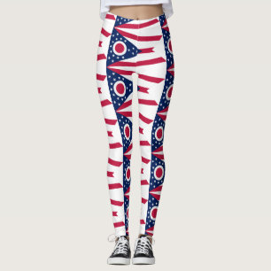 Flagge von Ohio, amerikanische Staatsflagge Leggings