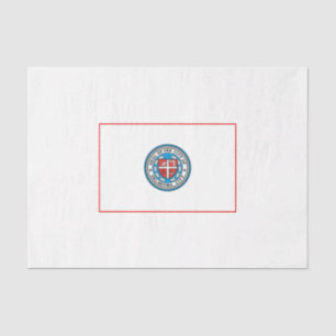 Flagge von Oklahoma City (Oklahoma) Seidenpapier