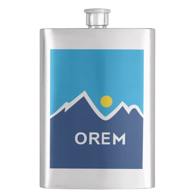 Flagge von Orem, Utah Flachmann (Vorderseite)