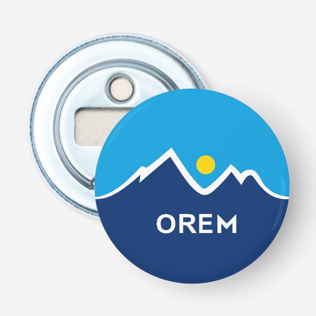 Flagge von Orem, Utah Flaschenöffner (Vorderseite)
