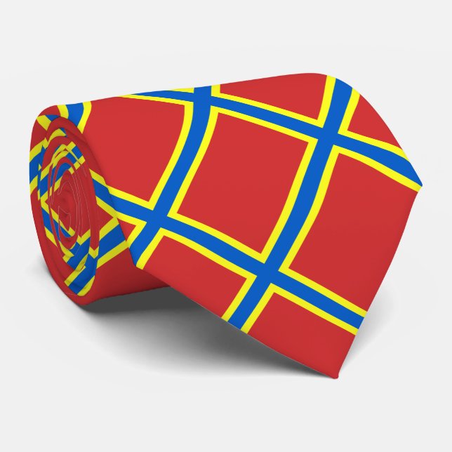 Flagge von Orkney Krawatte (Gerollt)