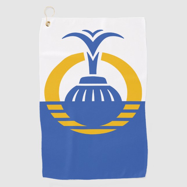 Flagge von Orlando, Florida. Golfhandtuch (Vorderseite)