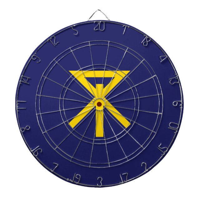 Flagge von Osaka (Japan) Dartscheibe (vorne)