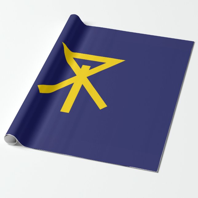 Flagge von Osaka (Japan) Geschenkpapier (Ungerollt)