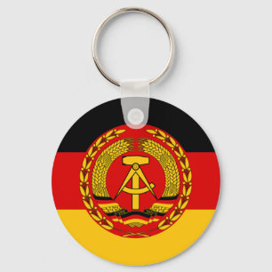 Flagge von Ostdeutschland - Flagge der DDR (DDR) - Schlüsselanhänger