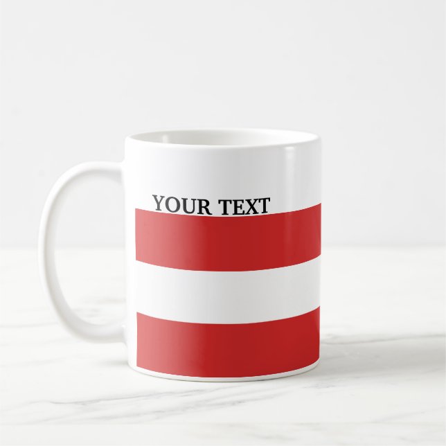 Flagge von Österreich Kaffeetasse (Links)
