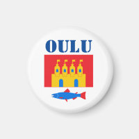 Flagge von Oulu, Finnland