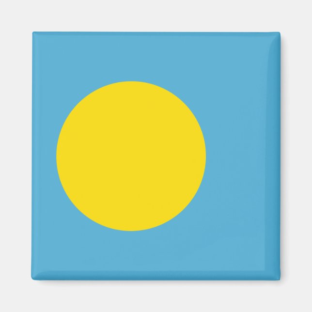 Flagge von Palau Magnet (Vorne)