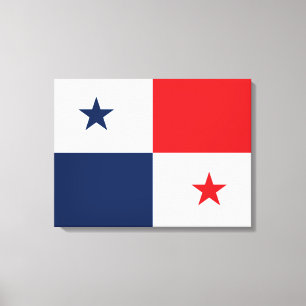 Flagge von Panama Leinwanddruck