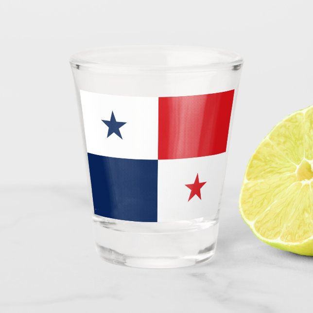 Flagge von Panama Schnapsglas (Vorderseite)