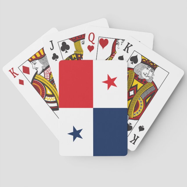 Flagge von Panama Spielkarten (Rückseite)