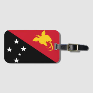 Flagge von Papua-Neuguinea Gepäckanhänger