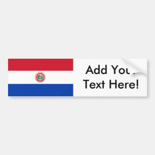 Flagge von Paraguay Autoaufkleber