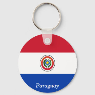 Flagge von Paraguay Schlüsselanhänger