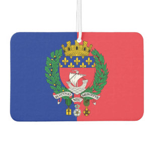 Flagge von Paris, Frankreich Autolufterfrischer