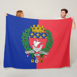 Flagge von Paris (Frankreich) Fleecedecke