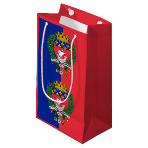 Flagge von Paris, Frankreich - kleine Geschenktasc Geschenktüte