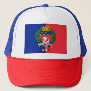 Flagge von Paris, Frankreich Trucker Hat Truckerkappe